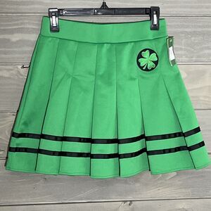 Spencer’s St Patrick’s Day Pleated Mini Skirt Womens M Festival Party Preppy